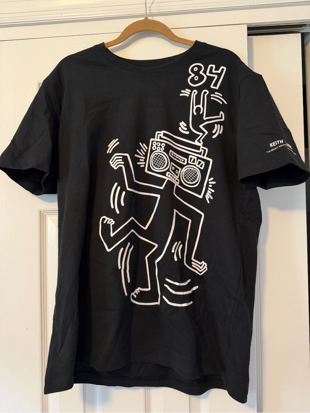Keith Haring Black Graphic Tee - Black
